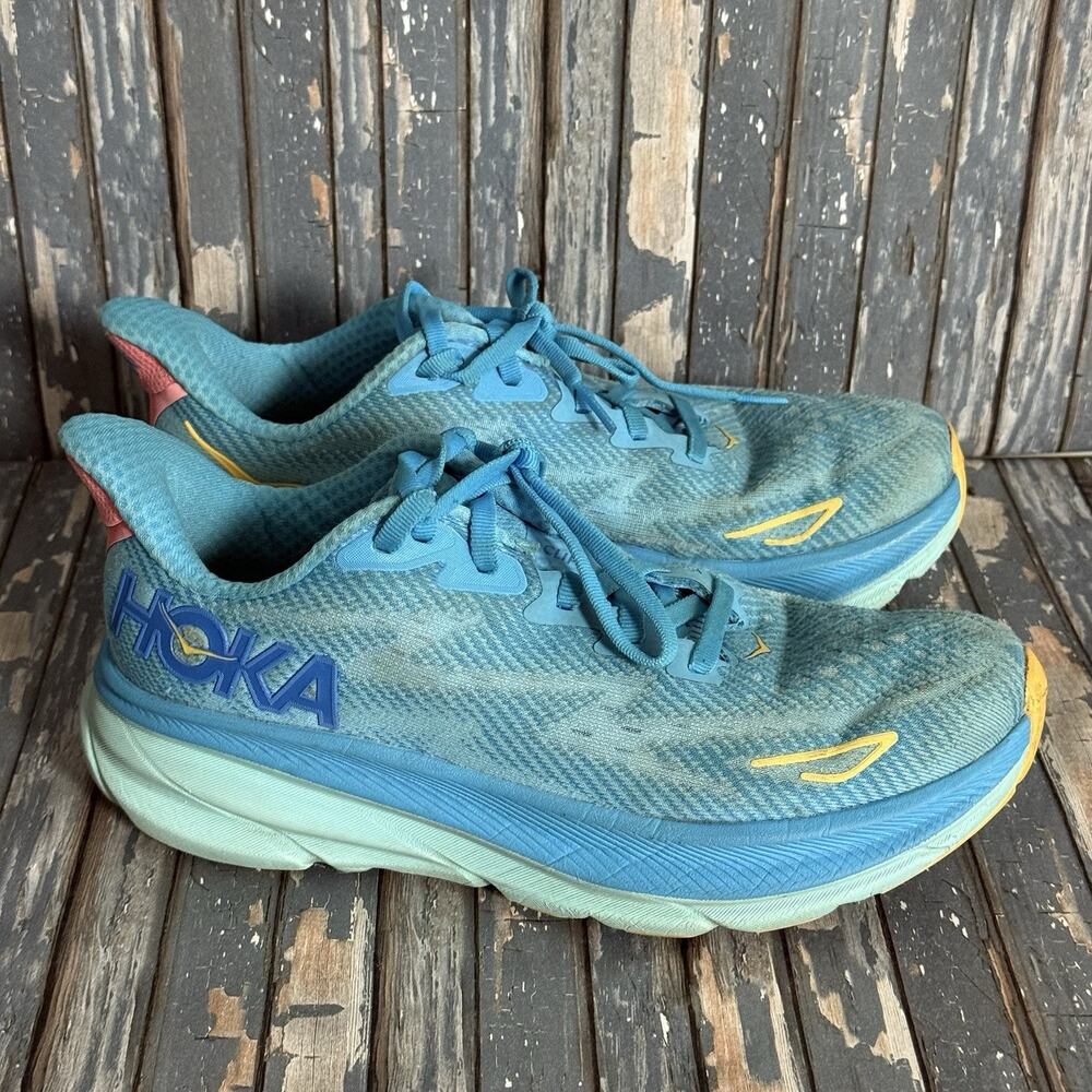 Hoka One One Clifton 9 Swim Day Blue Running Shoe's Women's Size 6B 1127896SDY